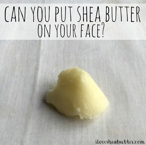 Natural Beauty Hacks, Shea Butter Face, Homemade Face Moisturizer, Shea Butter Recipes, Shea Butter Benefits, Oily Acne Prone Skin, Diy Molds, Shea Butter Hair, Coconut Oil For Acne