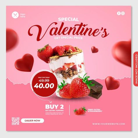 Valentines Day Campaign Social Media, Valentines Day Ads Design, Valentines Day Creative Ads Social Media, Valentines Social Media Posts, Valentines Day Post Social Media, Valentines Day Social Media Posts, Valentine Social Media Post, Valentine Instagram Post, Valentine Social Media