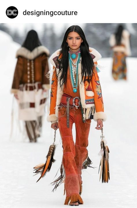 Indigineous Clothing, Indigenous Cowgirl, Southwest Gothic Fashion, Native Clothes, Native American Modern Fashion, Navajo Fashion, Southwestern Outfits For Women, Bohemian Business Casual, Native American Outfits