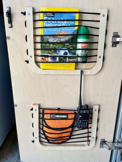 Elastic Bungee Cabinet Storage for Camper Vans and Rvs Set of - Etsy Australia Camper Cupboards, Van Setup, Campervan Storage Ideas, Van Rv, Van Storage, Camping Box, Micro Camper, Camper Storage, Build A Camper Van