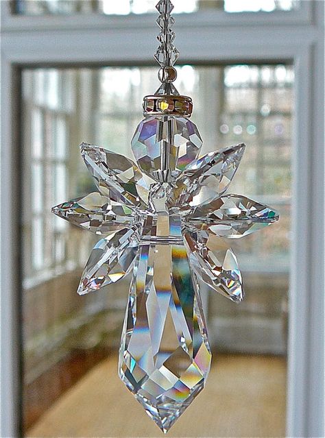 Angelina+6++Angel+Swarovski+Crystal+by+HeartstringsByMorgan,+$25.00 Angel Suncatcher, Swarovski Crystal Figurines, Beaded Angels, Car Protection, Crystal Suncatcher, Angel Crafts, Crystal Angels, Crystal Figurines, Crystal Suncatchers