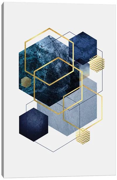 Motif Art Deco, Geometric Poster, Geometric Art Prints, Framed Abstract, Navy Gold, Gold Geometric, Epiphany, Blue Abstract, Blue And Gold