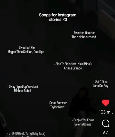 Sweet Songs For Instagram Story, Sweet Songs, Summer Taylor, Sweet Pie, Michael Buble, Pretty Songs, Speed Up, Lana Del Rey, Selena Gomez