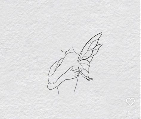 Metamorphosis Tattoo, Small Fairy Tattoos, Pixie Tattoo, Baby Tattoo Designs, The Best Tattoos, Self Love Tattoo, Fairy Tattoo Designs, Shape Tattoo, Small Pretty Tattoos