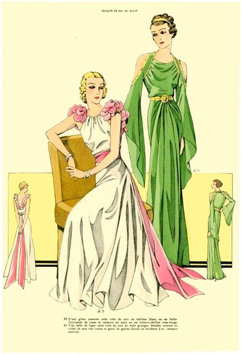 1930s Clothing, Vintage Fashion 1930s, Diy Cosplay, Vintage Evening Gowns, Classy Clothing, 1930 Fashion, 1930's Fashion, Stage Door, Sewing Vintage