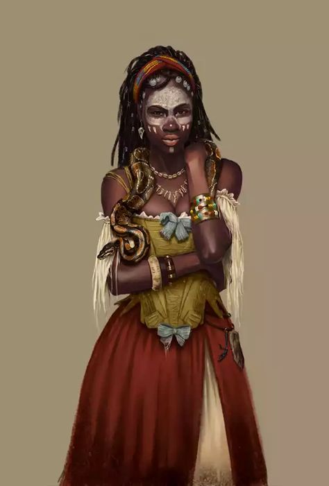 Quick D&D Female Character Ideas - Imgur Diy Pirate Costume For Women, Voodoo Makeup, Witch Doctor Costume, Viking Halloween Costume, Doctor Halloween Costume, Creepy Costume, Vikings Halloween, Voodoo Halloween, Voodoo Queen