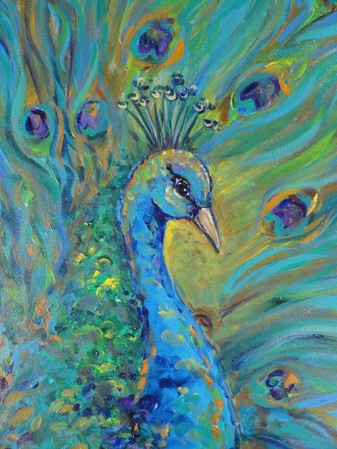 Peacock Painting, Peacock Art, Easy Canvas Painting, Red Hot Chili Peppers, Beginner Painting, Interior Design Ideas, Birds Painting, Art Acrylic, Acrylic Paintings