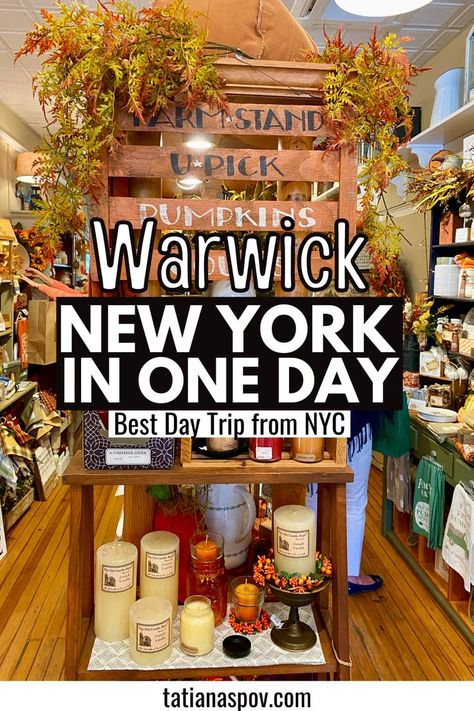 New York Day Trip, Warwick New York, September Vibes, Day Trip To Nyc, York Things To Do, Aesthetic New York, Warwick Ny, Ny Restaurants, Hudson County