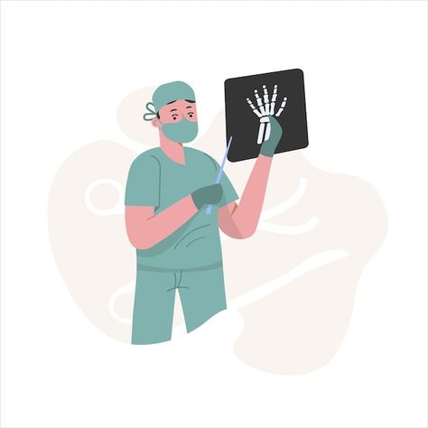 Surgeon Illustration, Doctor Help, The Surgeon, Male Doctor, Cute Cartoon Characters, Female Doctor, Medical Illustration, Insta Story, Premium Vector