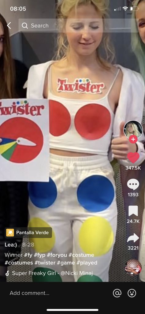 Twister Costume Women, Twister Costume, Twister Halloween, Cute Group Halloween Costumes, Halloween Coustumes, Hot Halloween Outfits, Pretty Halloween Costumes, Holloween Costume, Group Halloween Costumes