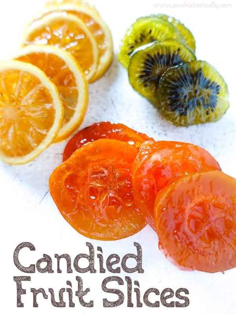 Dehydrated Fruit Candy, Orange Fruit Leather Recipe, Glazed Orange Slices, Making Candied Fruit, Candies Orange Slices, Sugared Fruit How To Make, Candied Fruit Slices, Candied Peaches Slices, Candied Grapefruit Slices