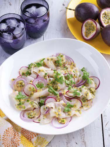 Kingfish Ceviche, Raw Fish Recipes, Ceviche Recipe, Bistro Food, Peruvian Recipes, Cooking Art, Passion Fruit, Fish Recipes, Tasty Dishes