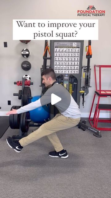 Foundation Physical Therapy on Instagram: "Trying to master the pistol squat? Try these three exercises for strength and balance!" Exercises For Strength, Physical Therapy, Physics, Foundation, On Instagram, Instagram