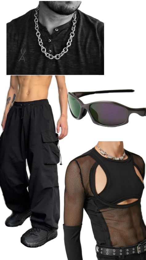 men outfit #techno #rave Techno Outfit Rave, Male Rave Outfits, Rave Outfit Men, Outfit Techno, Techno Rave Outfit, Rave Men, Techno Festival, Rave Outfits Men, Techno Outfit