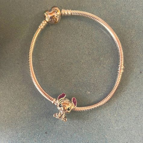 Brand New Never Worn Stitch Pandora Bracelet Stitch Pandora Bracelet, Stitch Pandora, Cute Accessories, Pandora Bracelets, Pandora Bracelet, Pandora Jewelry, Pandora Charms, Jewelry Necklace, Love It