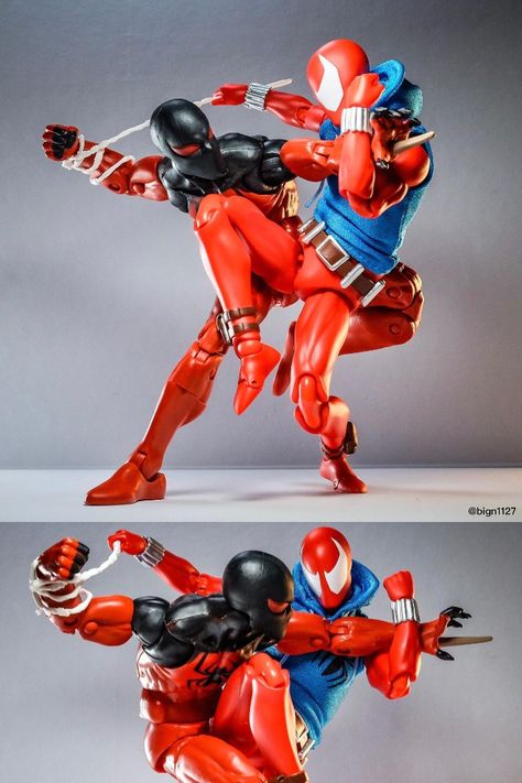 Spiderman Action Figures Toys, Action Figures Photography, Mafex Spiderman, Action Figure Photography, Spiderman Poses, Spider Sona, Spiderman Action Figure, 3d Reference, Marvel Statues