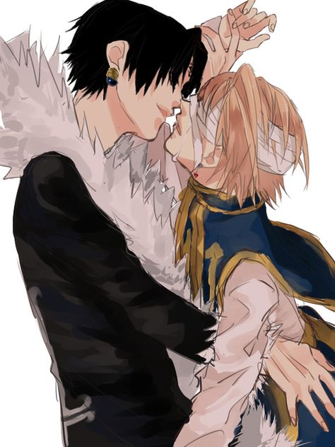 Kurapika and chrollo lucilfer Hunter x Hunter chrollo é o monstro do bird box ta confirmado Chrollo Lucifer X Kurapika, Kurapika And Chrollo, Chrollo X Kurapika, Kurapika X Chrollo, Chrollo Kurapika, Chrollo Lucilfer, Knitted Maxi Dress, Bird Box, Hxh Characters