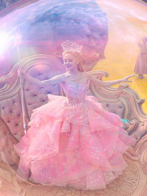 Glinda Aesthetic, Wicked Aesthetic, Ariana Grande Wicked, Glinda Costume, 16 Wishes, Glinda Wicked, Wicked Glinda, Wicked Costumes, Elphaba And Glinda