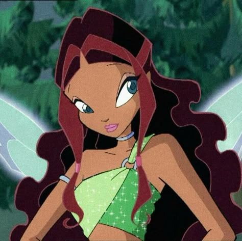 Winx Club Layla Aisha Cartoon Movie Characters, Klub Winx, Disney Iphone, Clubbing Aesthetic, Cartoon Sketches, Good Cartoons, Black Cartoon, Tv Girls, Cartoon Profile Pics