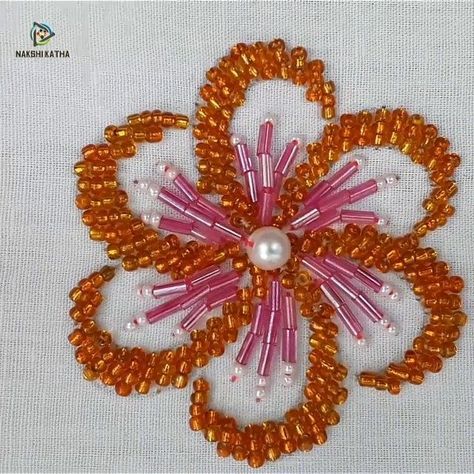 Pearl flower embroidery design [Video] | Bead embroidery tutorial, Bead embroidery patterns, Embroidery patterns Bordados Tambour, Embroidery Beads, Hand Beaded Embroidery, Diy Bead Embroidery, Beads Embroidery, Bead Embroidery Tutorial, Hand Embroidery Videos, Diy Embroidery Patterns, Basic Embroidery Stitches