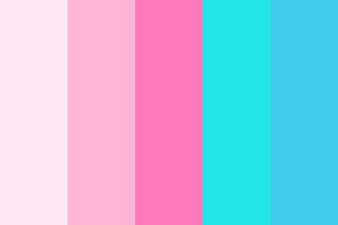 flamingo pink and Turquoise blue Color Palette Pink Blue Color Palette, Pink And Blue Color Palette, Flat Color Palette, Vintage Colour Palette, Email Examples, Cool Color Palette, Color Palette Challenge, Blue Color Palette, Turquoise Blue Color