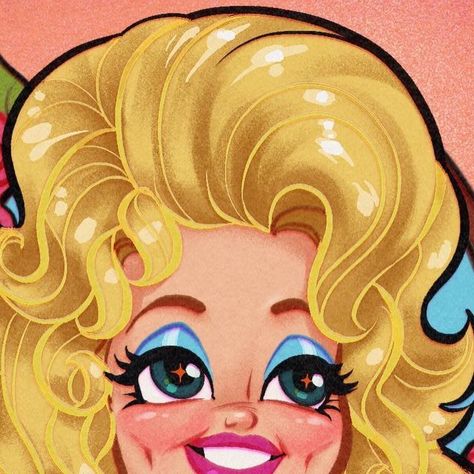 Savannah Alexandra on Instagram: "A little break from my cute but cursed pinup series, I drew this Dolly Parton illustration for my Y💗uTube vid that came out on Saturday, where I made a wig inspired by her! I also did a little speed draw, so if you want, you can go check it out! #dollyparton #dollypartonportrait #illustration #procreate #characterdesign" Dolly Parton Fan Art, Dolly Parton Illustration, Speed Draw, Illustration Procreate, Wig Making, Dolly Parton, Crochet Ideas, Savannah, Savannah Chat