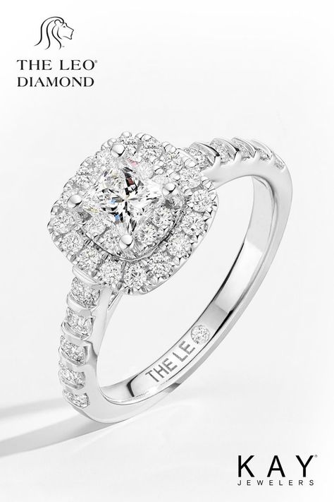 For faraway sparkle they'll love, choose an engagement ring from THE LEO Collection at KAY. Kay Engagement Rings, Leo Diamond Ring, Kay Jewelers Engagement Rings, Leo Diamond, Kays Engagement Ring, Green Wedding Colors, Leo Women, Kay Jewelers, Perfect Engagement Ring