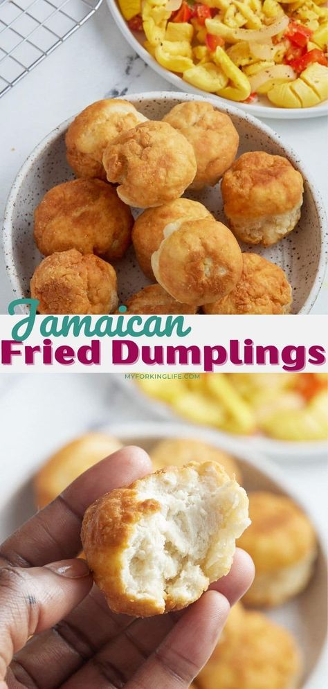 Fried Dumplings Recipe, Fry Dumpling Recipe, Jamaican Dumplings, Jerk Recipes, Jamaican Fried Dumplings, Jamaica Recipes, Jamaican Breakfast, Jamaican Patties, Jamaican Desserts