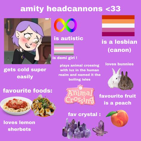 Amity Headcanon, Amity Blight Headcanons, Toh Fan Art, Owl House Headcanons, Toh Headcanons, Amity Blight, Owl Family, Princess Of Power, Real Friends