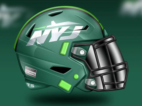 Artist Reveals Absolutely Incredible Helmet Designs For All 32 NFL Teams – Page 10 New Nfl Helmets, Eagles Helmet, Football Helmet Design, Nfl Helmets, Nfl Team Colors, Nfl Uniforms, Nfl Football Helmets, New York Jets Football, 32 Nfl Teams