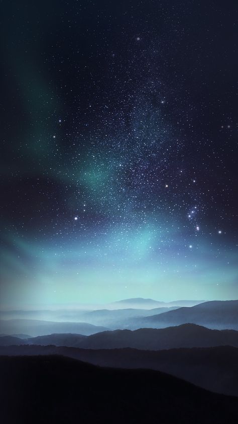 Night Moon Aesthetic, Blue Starry Night, Blue Starry Sky, Wallpaper Sky, Scenic Wallpaper, Night Sky Wallpaper, Sky Full Of Stars, Galaxy Art, Night Sky Photos