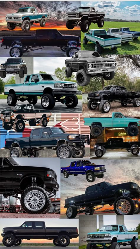 Jacked Up Truck, Big Ford Trucks, Country Trucks, Chevy Diesel Trucks, Trucks Lifted Diesel, Custom Pickup Trucks, Custom Chevy Trucks, Old Ford Trucks, Classic Ford Trucks