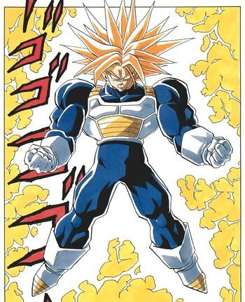 Super Saiyan Third Grade | Dragon Ball Wiki | Fandom Super Trunks, Trunks Super Saiyan, Dbz Manga, Future Trunks, Super Saiyan Blue, Dbz Art, Dragon Ball Super Manga, Dragon Ball Wallpapers, Dragon Ball Goku