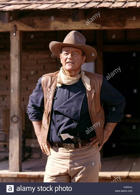 John Wayne / The Sons Of Katie Elder / 1965 Directed By Henry Stock Photo, Royalty Free Image: 89005662 - Alamy John Wayne Quotes, Klasik Hollywood, John Wayne Movies, Western Hero, Image Film, Western Music, Tv Westerns, Actor John, Western Movie