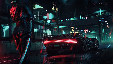 3840x2160 Wallpaper, Samurai Wallpaper, Italo Disco, Cyberpunk Aesthetic, Widescreen Wallpaper, Desktop Pictures, Samurai Swords, Cyberpunk 2077, Grand Theft Auto