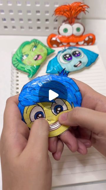 FishFillet1028 on Instagram: "Joy Squishy | Inside Out #diy #paper #squish #crafts #paperdiy #joy #insideout #insideout2 #tutorial #howto" Inside Out Crafts, Paper Squishes, Paper Squish, Paper Squishy, Art Stuff, Diy Paper, Easy Drawings, Inside Out, Craft Ideas