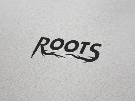 Roots Design, Root Logo Design, Roots Typography, Roots Logo Design Ideas, Logos With Trees, Roots Logo, Garage Logo, The Roots T-shirt, Grass Roots