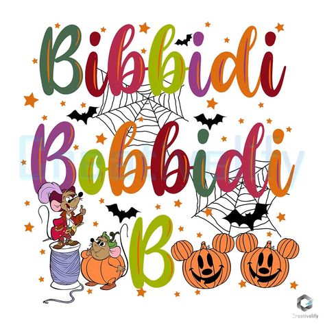 Bibbidi Bobbidi Boo Halloween Svg Pumpkin Mickey Design File Bibbidi Bobbidi Boo, Halloween Kunst, Mickey Pumpkin, Free Halloween, Social Media Banner, Space Silhouette, Halloween Boo, Disney Halloween, Png Download