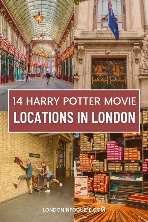 Create your own Harry Potter tour with these filming locations in London! Experience the magic of the movies in person. In this guide you will find locations, where they are at and how to get there (including map). #HarryPotterLondon #FilmLocations #MagicalAdventure #London #FreeThingsToDo #ThingsToDoInLondon Leadenhall Market London Harry Potter, Harry Potter Spots In London, Harry Potter Walking Tour London, Harry Potter London Sites, Harry Potter Things To Do In London, London Movie Locations, London Secret Spots, London Harry Potter Places, London Movies