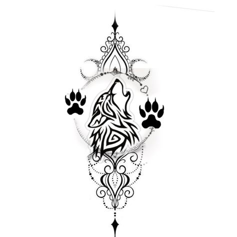 Teen Wolf Tattoo, Wolf Dreamcatcher Tattoo, Celtic Wolf Tattoo, Wolf Tattoos For Women, Word Tattoo Ideas, Line Tattoo Ideas, Zelda Tattoo, Crazy Tattoos, Wolf Tattoo Sleeve