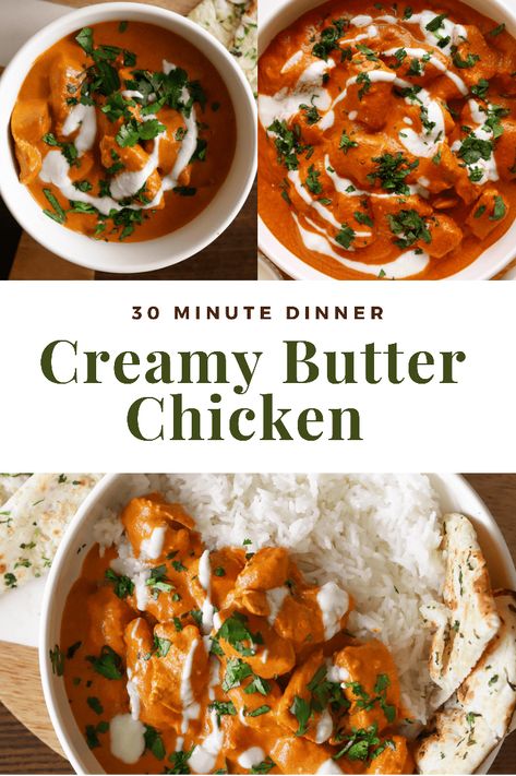 Creamy Butter Chicken Vegetarian Butter Chicken, Creamy Butter Chicken, Tiktok Recipes, Feast Mode, Healthy Family Dinners, Chicken Biryani, Middle Eastern Recipes, Dinner Dishes, Curries