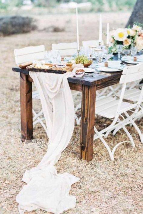 Ivory Flowy Chiffon Table Runner Chiffon Table Runner, Rustic Farm Wedding, Wedding Venue Los Angeles, Cheap Wedding Venues, Wedding Sparrow, Inexpensive Wedding, Poppy Design, Inexpensive Wedding Venues, Affordable Wedding