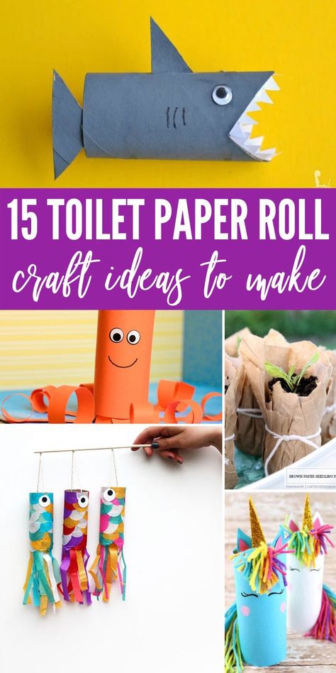 Toilet Paper Roll Craft Ideas are something you might be on the hunt for right now. Fun ideas to make with leftover toilet paper rolls. #toiletpaper #roll #craft #project #DIY #fun #stayathome #passion4savings Fun Toilet, Toilet Paper Roll Craft, Octopus Crafts, Bee Crafts For Kids, Toilet Paper Art, Roll Craft, Toilet Paper Crafts, Toilet Paper Rolls, Toilet Paper Roll Crafts