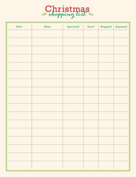 Christmas Shopping List Printable Free, Shopping List Printable Free, Christmas Shopping List Printable, Christmas List Printable, Christmas Journaling, Christmas List Template, Gift List Printable, My Christmas List, Printable Forms