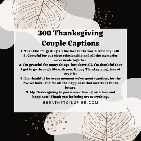 thanksgiving couple captions Thanksgiving Text To Boyfriend, Thanksgiving Quotes For Him Boyfriends, Thanksgiving Couple Captions, Thanksgiving Captions Instagram Couples, Thanksgiving Ig Captions, Captions For Thanksgiving, Romantic Thanksgiving Quotes, Thanksgiving Captions, Thankful November