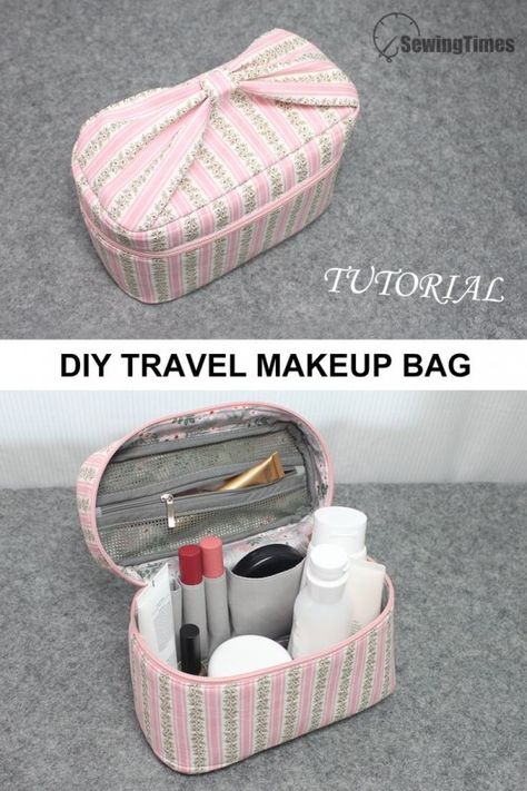 Seeing Makeup Bag, Diy Travel Makeup Bag, Sewing Pattern Cosmetic Bag, Travel Makeup Bag Sewing Pattern, Diy Cosmetics Bag, Quilted Makeup Bag Sewing Pattern, Diy Travel Bags, Makeup Bag Sewing Tutorial, Diy Makeup Bags Sewing