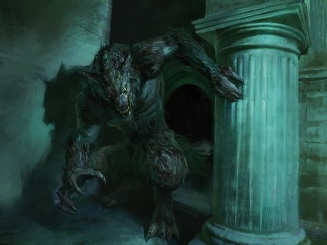 Werewolf Aesthetic, Creature Fantasy, Werewolf Art, Vampires And Werewolves, Fantasy Beasts, Fantasy Monster, Mythical Creatures Art, Creepy Art, Creature Concept Art