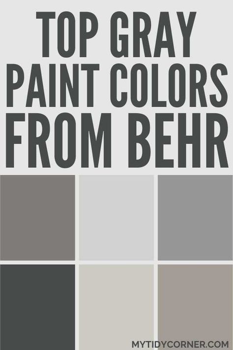 Looking for the perfect gray to refresh your home? Check out the best Behr gray paint colors that work in any space. From pale to moody, these top gray paint colors from Behr will help you achieve a fresh, modern look in your home. Get inspired with the most popular Behr gray paint colors! Perfect for creating a neutral yet stylish backdrop in your living room, bedroom, or kitchen. Behr Silver Drop Paint Color, Best Gray Paint Colors Behr, Light Gray Walls With Dark Gray Trim, Behr Wet Cement Paint Color, Behr Paint Colors Grey Living Rooms, Behr Living Room Paint, Gray Paint Colors Behr, Best Behr Gray Paint Colors, Behr Living Room Paint Color Ideas