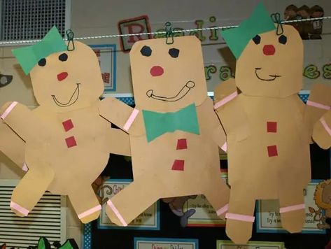 Preschool Seasons, Boy Craft, Gingerbread Craft, Craft For Kindergarten, Daycare Art, Gingerbread Unit, Eyfs Ideas, Gingerbread Man Activities, Gingerbread Activities