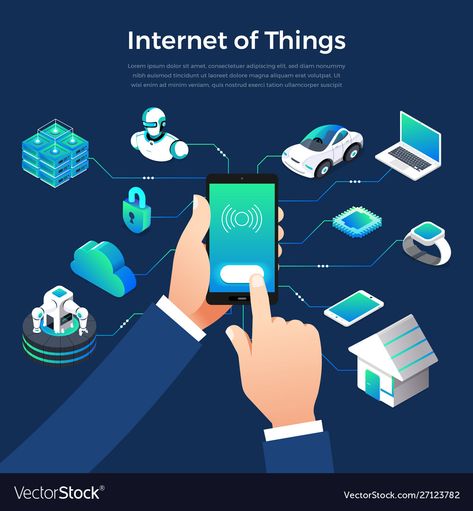 Internet Of Things Illustration, Concept Technology, Smart House, Digital Lock, Hotel Logo, Information Overload, Internet Of Things, Communication Art, School Project